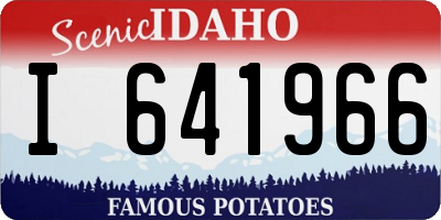 ID license plate I641966