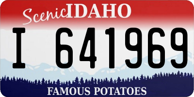 ID license plate I641969