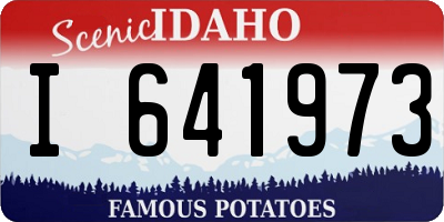 ID license plate I641973