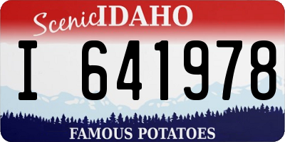 ID license plate I641978