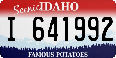 ID license plate I641992