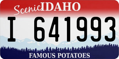 ID license plate I641993