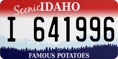 ID license plate I641996