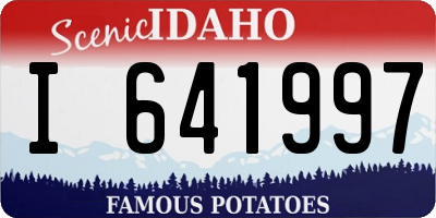 ID license plate I641997
