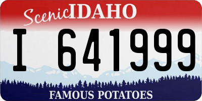 ID license plate I641999
