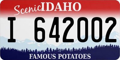ID license plate I642002