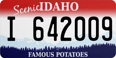 ID license plate I642009