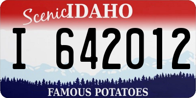 ID license plate I642012