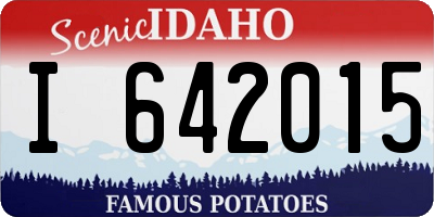 ID license plate I642015