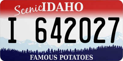 ID license plate I642027