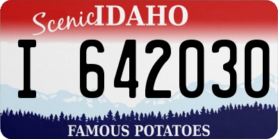ID license plate I642030
