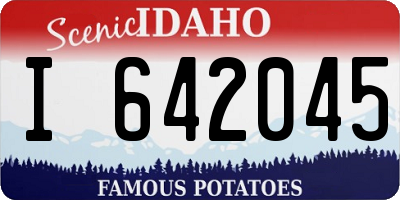 ID license plate I642045