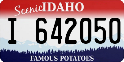ID license plate I642050