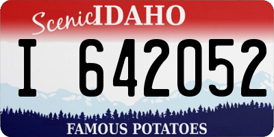 ID license plate I642052
