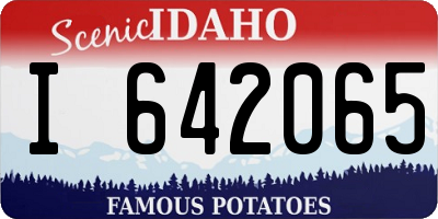 ID license plate I642065