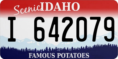 ID license plate I642079