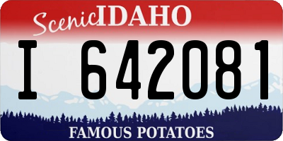 ID license plate I642081