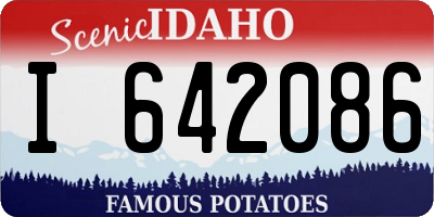 ID license plate I642086