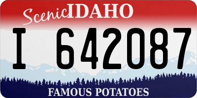 ID license plate I642087