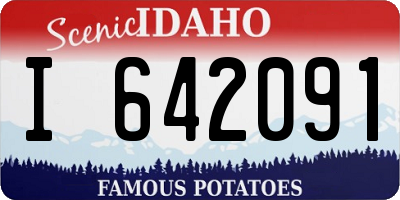 ID license plate I642091
