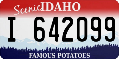 ID license plate I642099