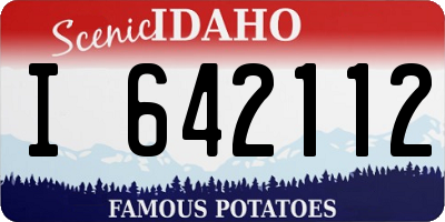 ID license plate I642112