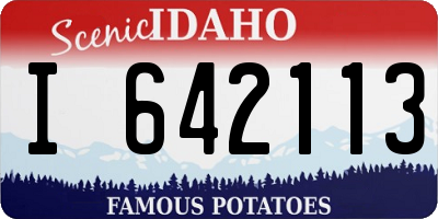ID license plate I642113