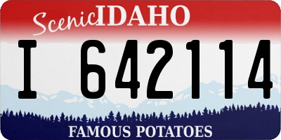 ID license plate I642114