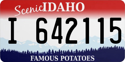 ID license plate I642115