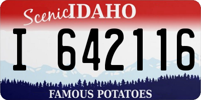 ID license plate I642116