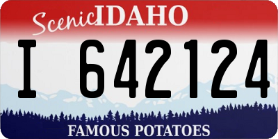 ID license plate I642124