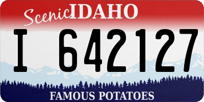 ID license plate I642127