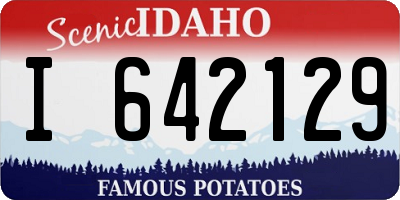 ID license plate I642129