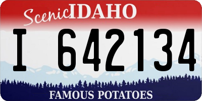ID license plate I642134
