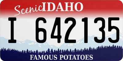 ID license plate I642135