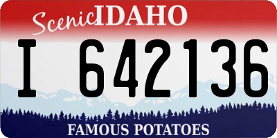 ID license plate I642136