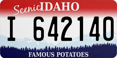 ID license plate I642140