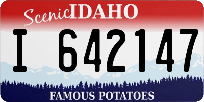 ID license plate I642147