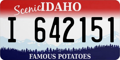 ID license plate I642151