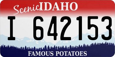 ID license plate I642153