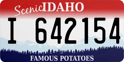 ID license plate I642154