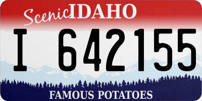 ID license plate I642155