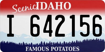 ID license plate I642156