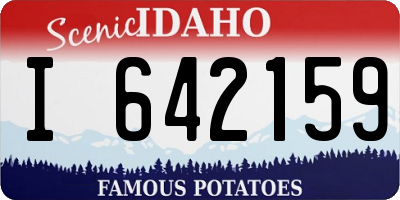 ID license plate I642159