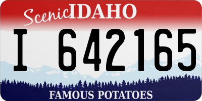 ID license plate I642165
