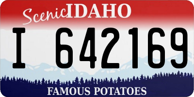 ID license plate I642169