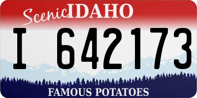 ID license plate I642173