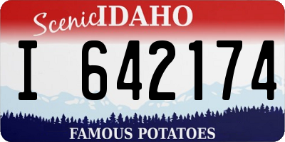 ID license plate I642174