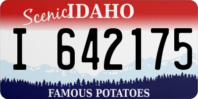 ID license plate I642175