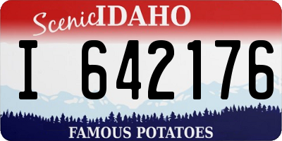 ID license plate I642176